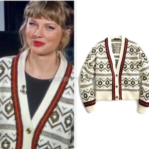 J•Crew | Women's Diamond Fair Isle Cardigan Sweater